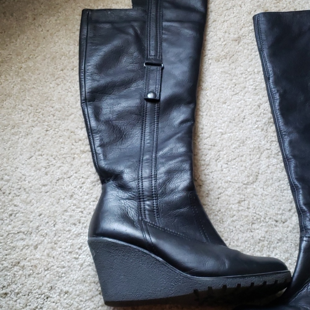 COPY - ALDO Knee high leather wedges